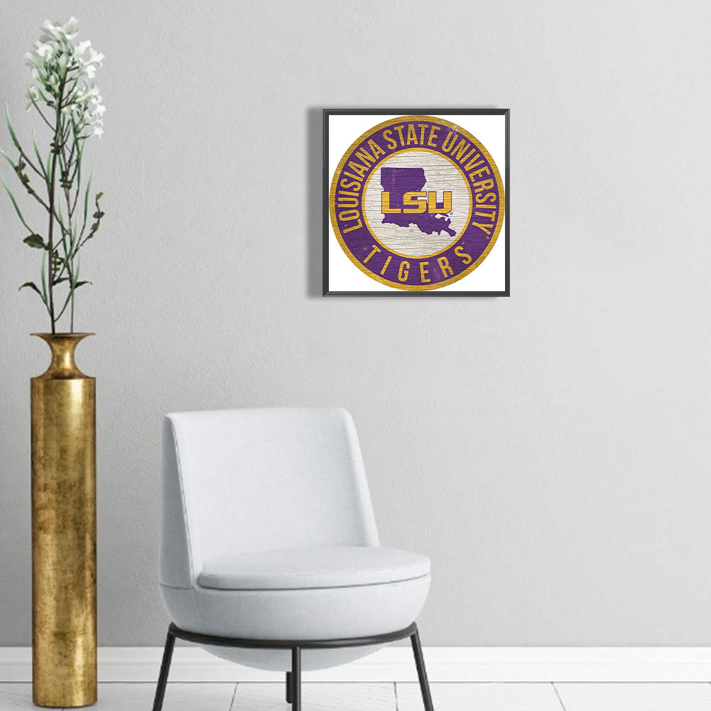 Louisiana State University - Full Round Drill Diamond Painting 30*30CM