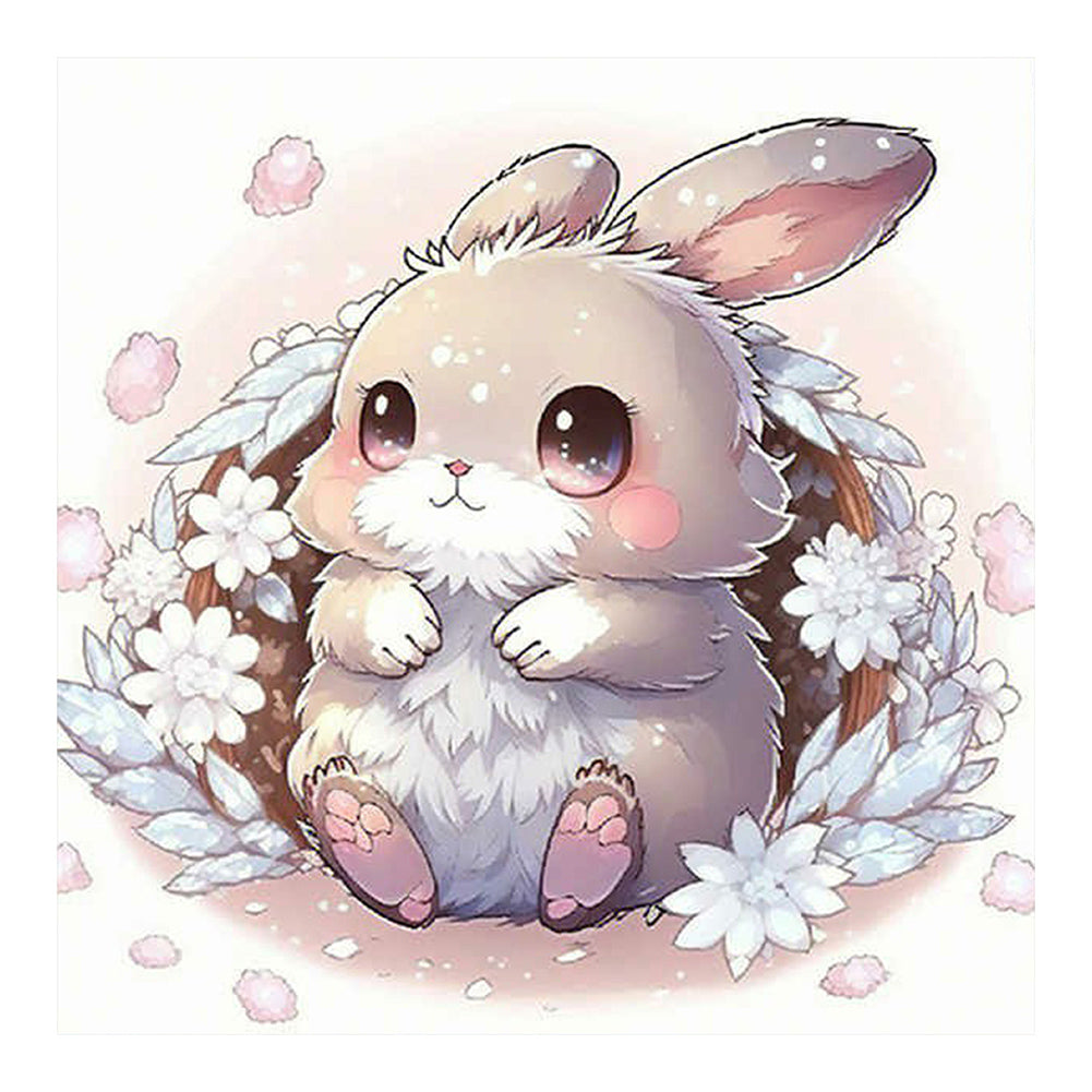 Rabbit - Full Round Drill Diamond Painting 30*30CM