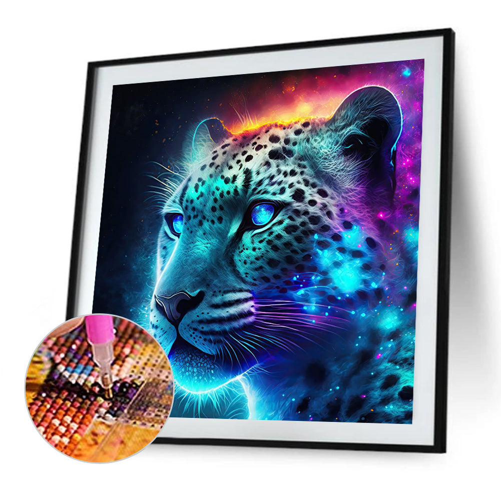 Color Snow Leopard - Full Round Drill Diamond Painting 30*30CM