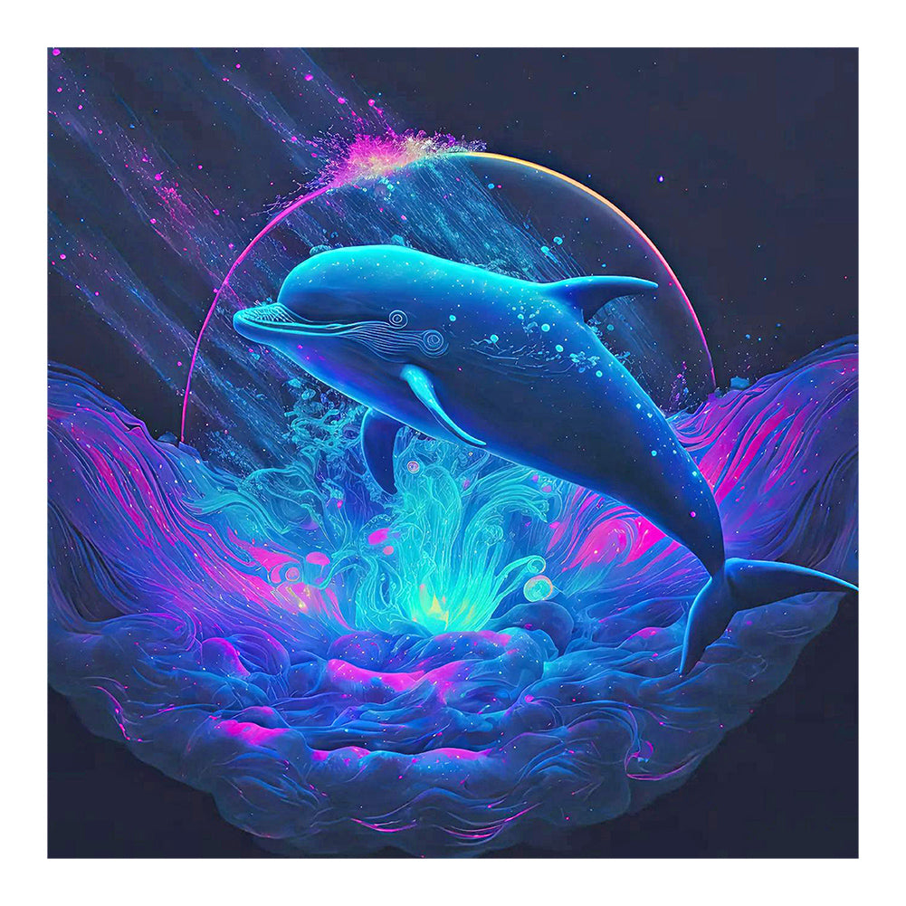 Color Dolphin - Full Round Drill Diamond Painting 30*30CM