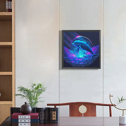 Color Dolphin - Full Round Drill Diamond Painting 30*30CM