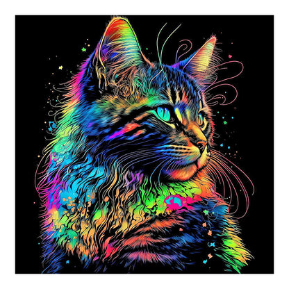 Color Cat - Full Round Drill Diamond Painting 30*30CM