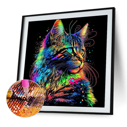 Color Cat - Full Round Drill Diamond Painting 30*30CM