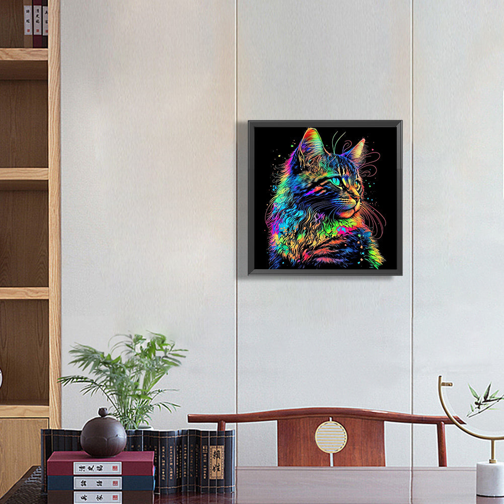 Color Cat - Full Round Drill Diamond Painting 30*30CM