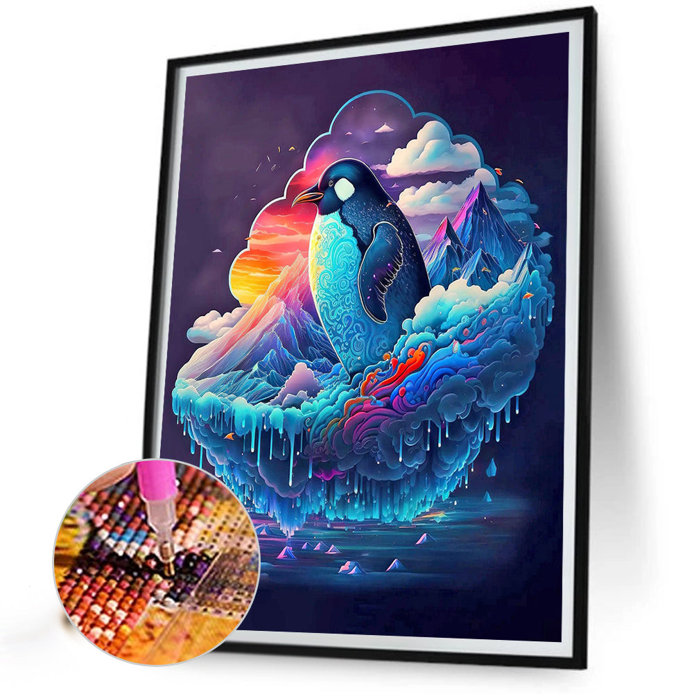 Color Penguin - Full Round Drill Diamond Painting 30*40CM