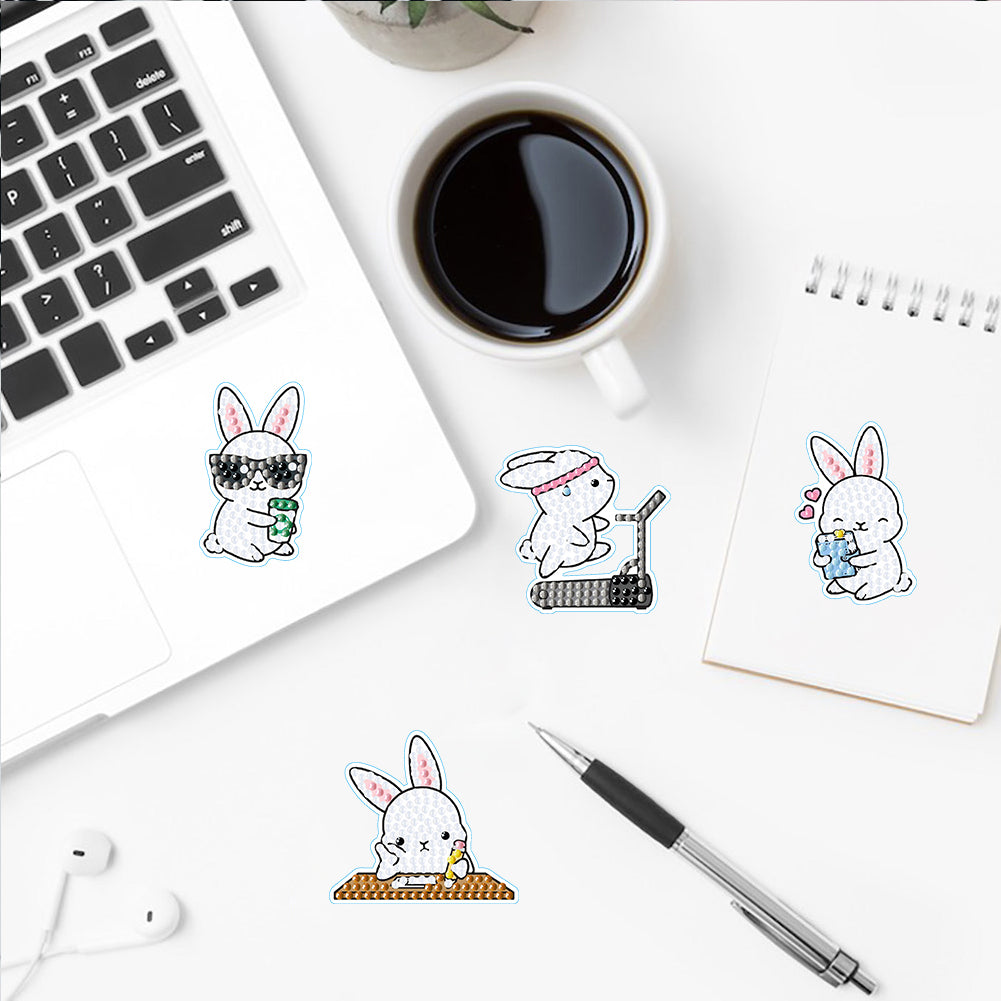 2pcs Diamonds Painting Stickers Kit Easter Style DIY for Kids Adult Gift Rewards