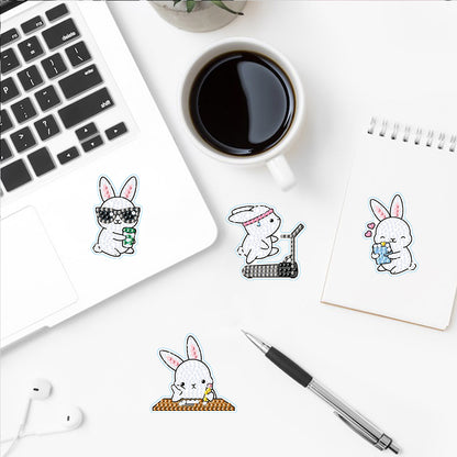 2pcs Diamonds Painting Stickers Kit Easter Style DIY for Kids Adult Gift Rewards