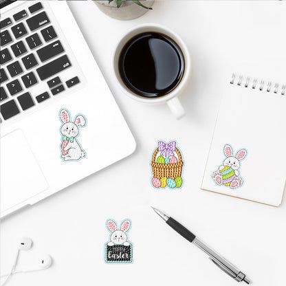2pcs Diamonds Painting Stickers Kit Easter Style DIY for Kids Adult Gift Rewards