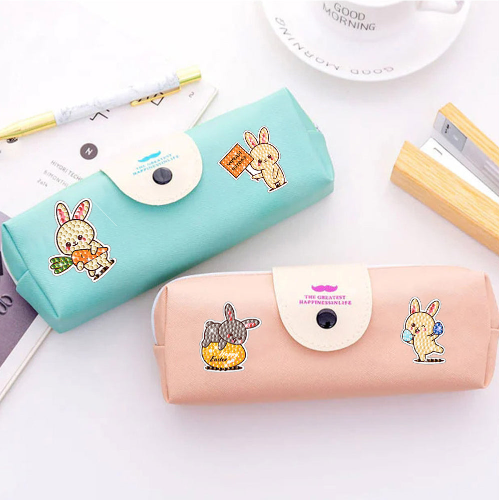 2pcs Diamonds Painting Stickers Kit Easter Style DIY for Kids Adult Gift Rewards