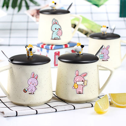 2pcs Diamonds Painting Stickers Kit Easter Style DIY for Kids Adult Gift Rewards