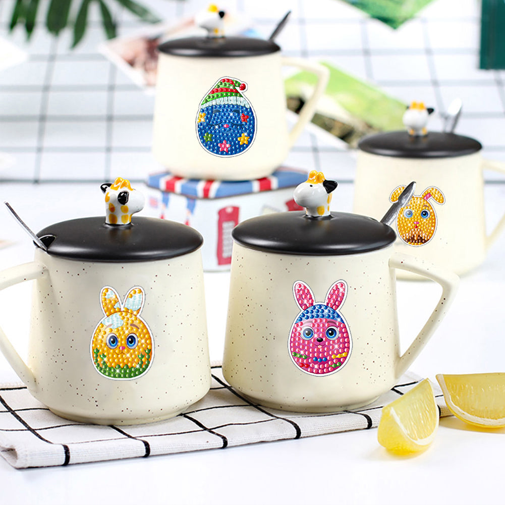 2pcs Diamonds Painting Stickers Kit Easter Style DIY for Kids Adult Gift Rewards