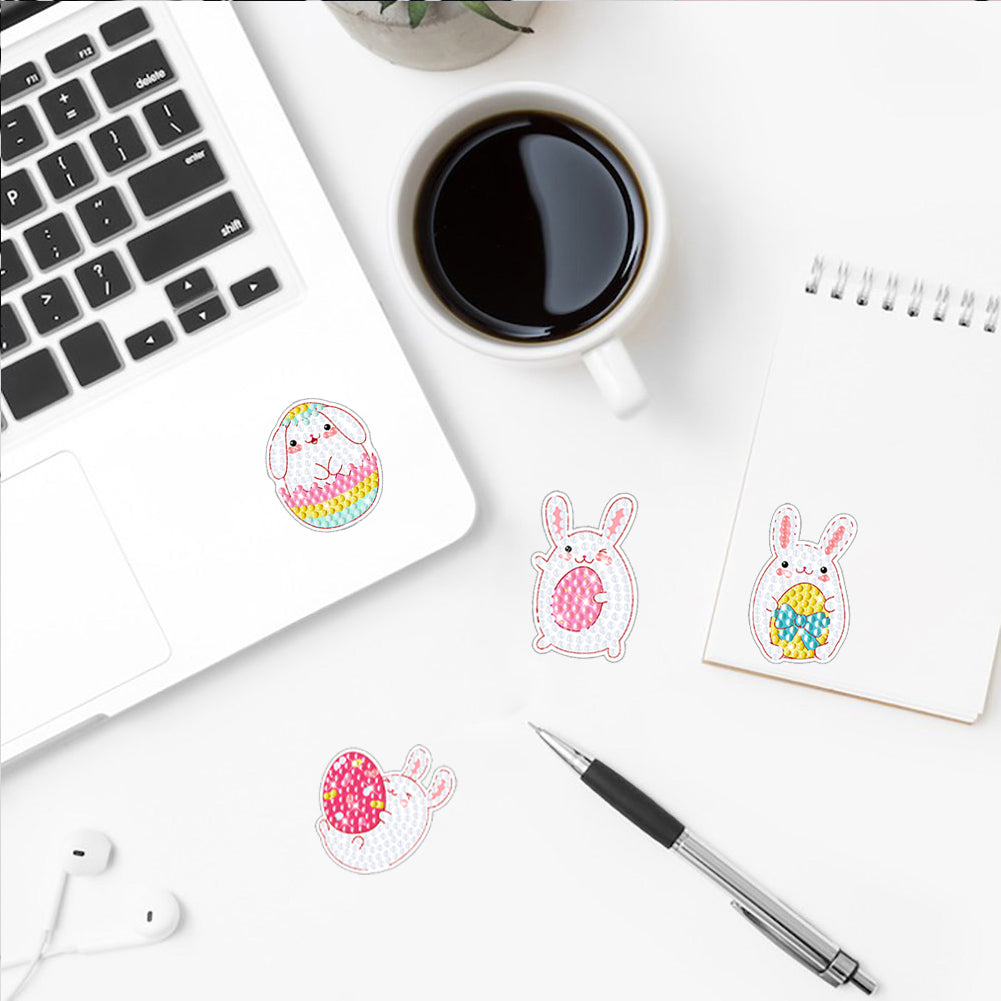 2pcs Diamonds Painting Stickers Kit Easter Style DIY for Kids Adult Gift Rewards