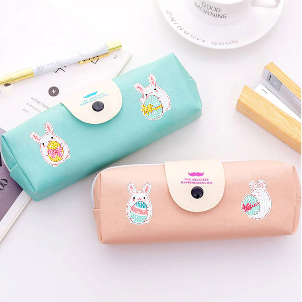 2pcs Diamonds Painting Stickers Kit Easter Style DIY for Kids Adult Gift Rewards