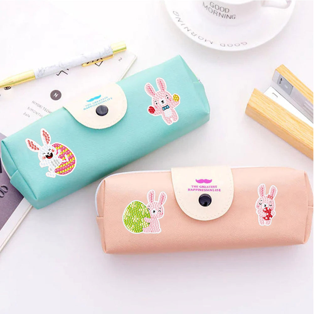 2pcs Diamonds Painting Stickers Kit Easter Style DIY for Kids Adult Gift Rewards