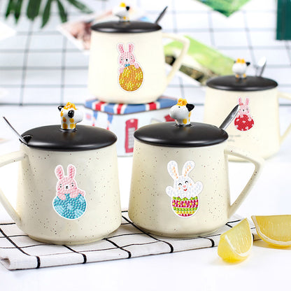 2pcs Diamonds Painting Stickers Kit Easter Style DIY for Kids Adult Gift Rewards