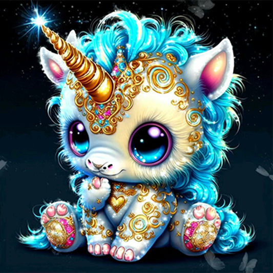 Jeweled Unicorn - Full Round Drill Diamond Painting 30*30CM