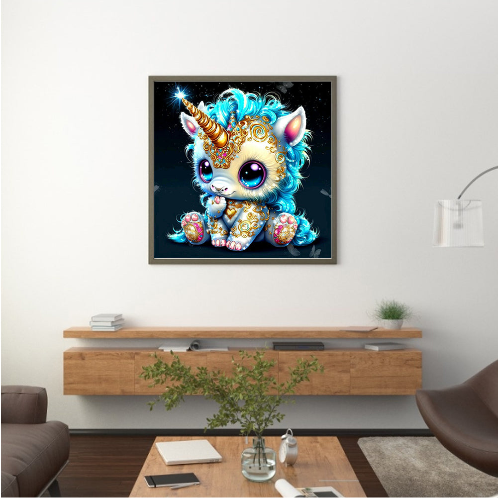 Jeweled Unicorn - Full Round Drill Diamond Painting 30*30CM