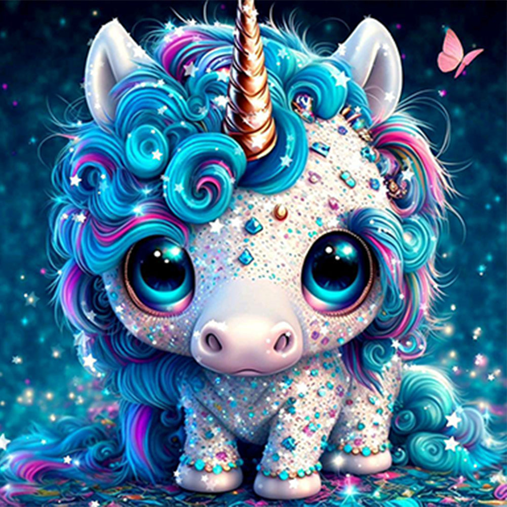 Jeweled Unicorn - Full Round Drill Diamond Painting 30*30CM