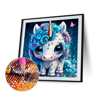 Jeweled Unicorn - Full Round Drill Diamond Painting 30*30CM