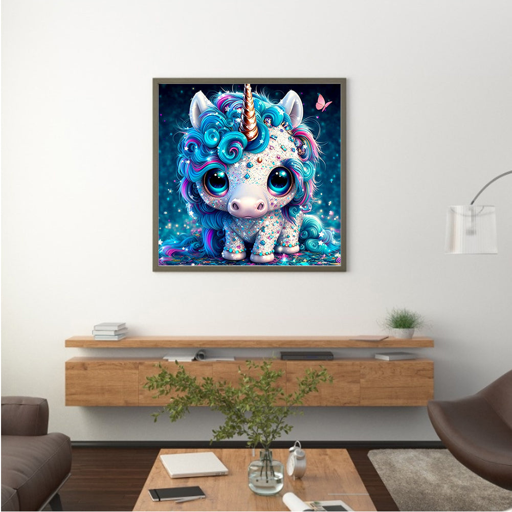 Jeweled Unicorn - Full Round Drill Diamond Painting 30*30CM