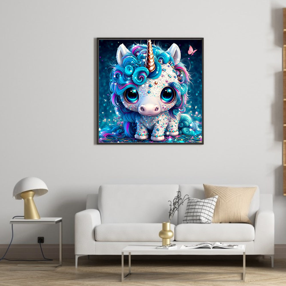 Jeweled Unicorn - Full Round Drill Diamond Painting 30*30CM