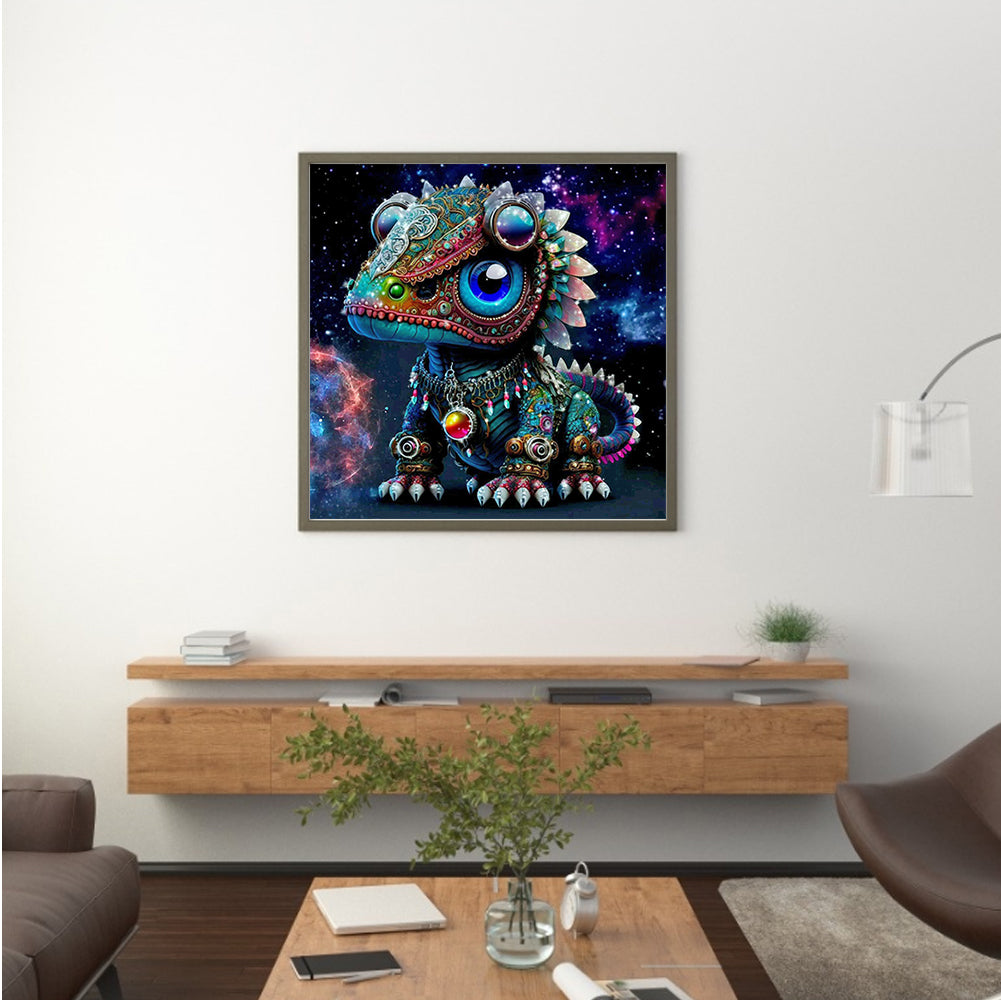 Jeweled Dinosaur - Full Round Drill Diamond Painting 30*30CM