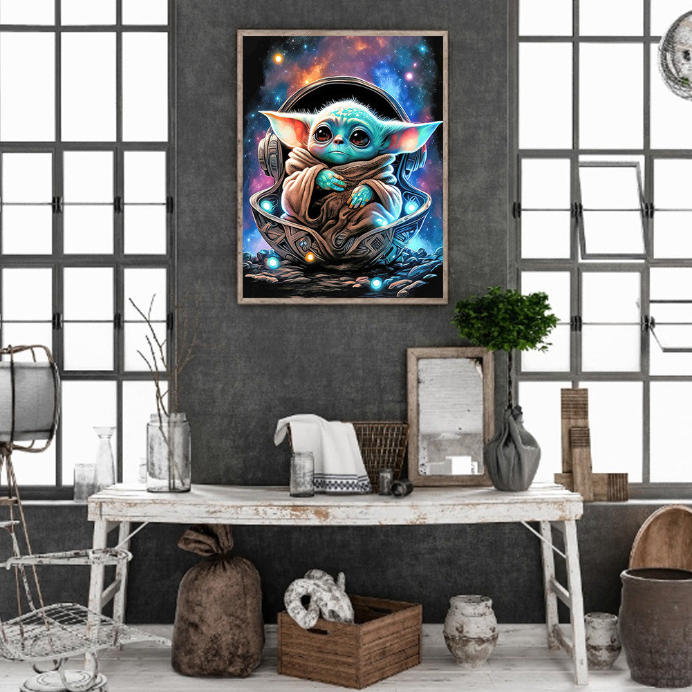 Yoda - Full Round Drill Diamond Painting 30*40CM