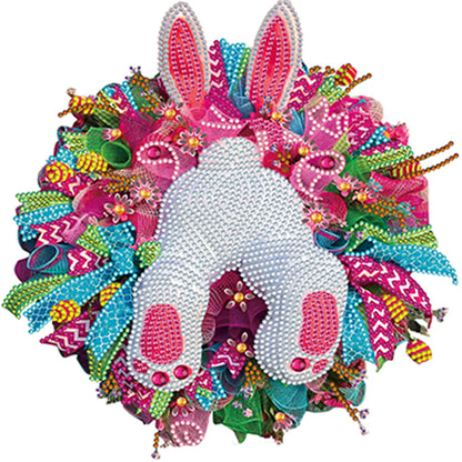 Easter Bunny Wreath - Special Shaped Drill Diamond Painting 30*30CM