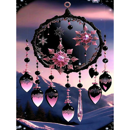 Fantasy Flower And Bird Crystal Wind Chime - Full Round Drill Diamond Painting 30*40CM