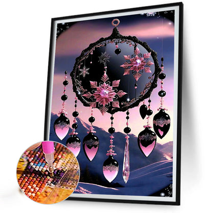 Fantasy Flower And Bird Crystal Wind Chime - Full Round Drill Diamond Painting 30*40CM