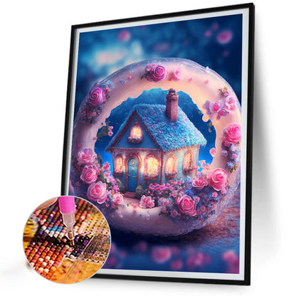 Dream Rose House - Full Round Drill Diamond Painting 30*40CM