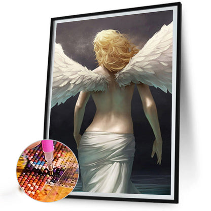 Winged Angel - Full Round Drill Diamond Painting 30*40CM