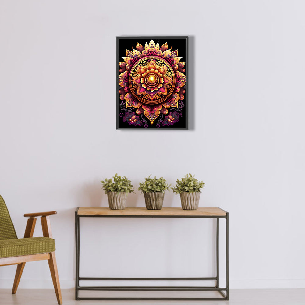 Metal Mandala - Full Round Drill Diamond Painting 30*40CM