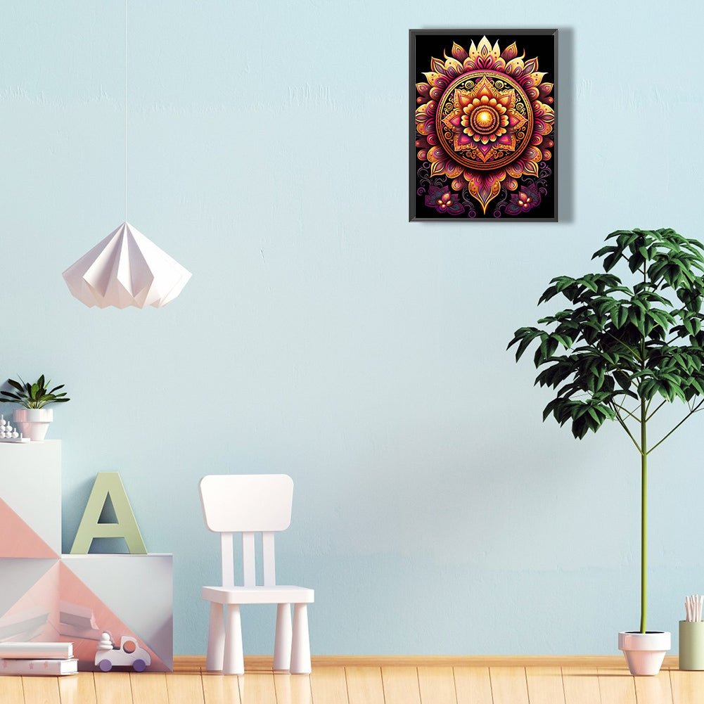 Metal Mandala - Full Round Drill Diamond Painting 30*40CM