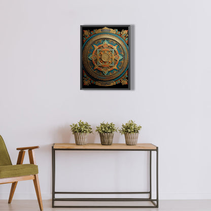 Metal Mandala - Full Round Drill Diamond Painting 30*40CM