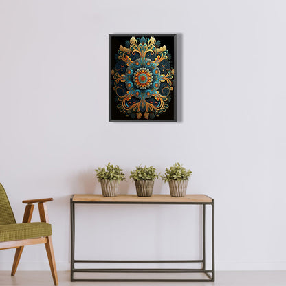Metal Mandala - Full Round Drill Diamond Painting 30*40CM