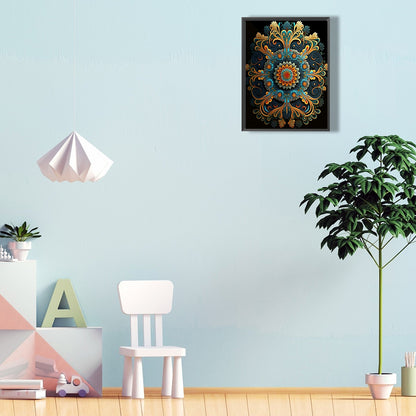 Metal Mandala - Full Round Drill Diamond Painting 30*40CM
