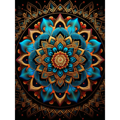 Metal Mandala - Full Round Drill Diamond Painting 30*40CM