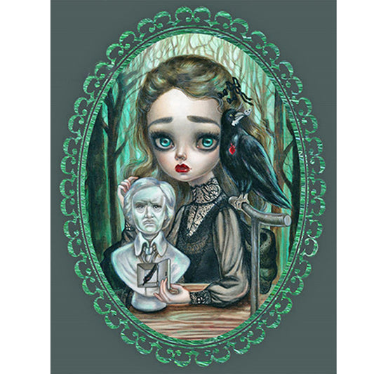 Gothic Horror Decadent Girl - Full Round Drill Diamond Painting 30*40CM