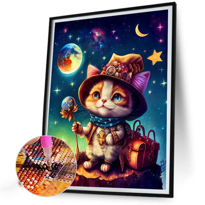 The Magical Journey Of Cats And Hedgehogs - Full Round Drill Diamond Painting 30*40CM