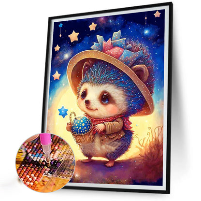 The Magical Journey Of Cats And Hedgehogs - Full Round Drill Diamond Painting 30*40CM