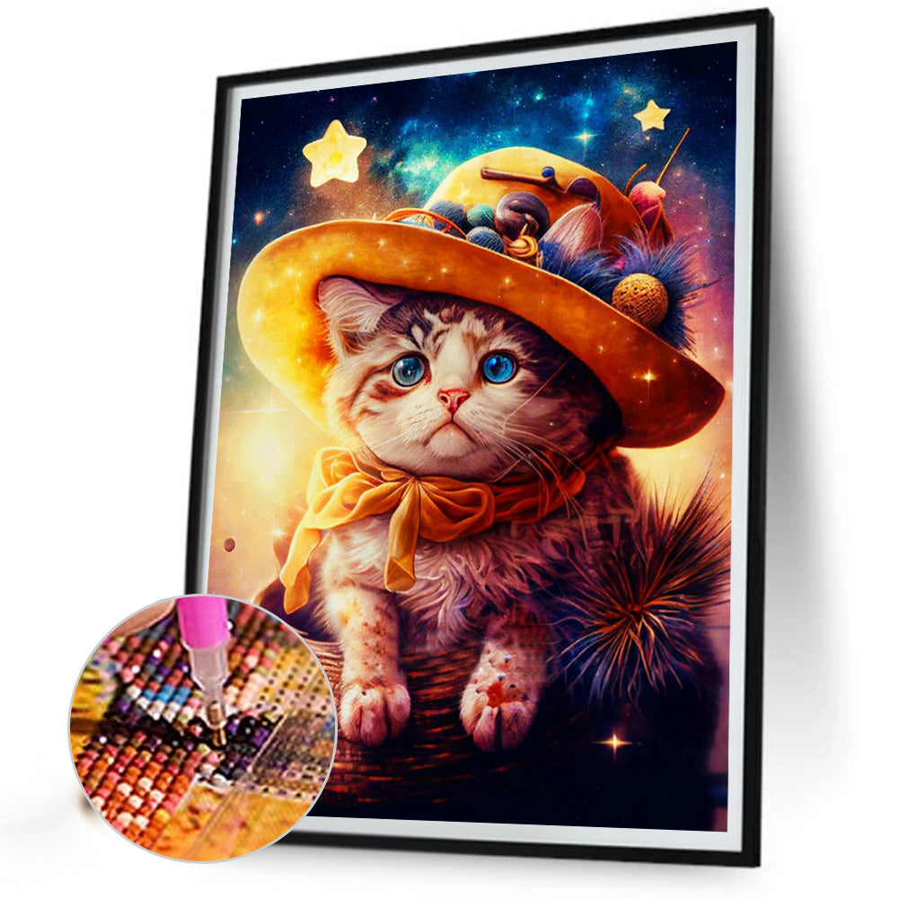 The Magical Journey Of Cats And Hedgehogs - Full Round Drill Diamond Painting 30*40CM