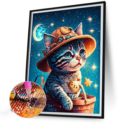 The Magical Journey Of Cats And Hedgehogs - Full Round Drill Diamond Painting 30*40CM