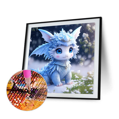 Winter Edition Zodiac Dragon - Full Round Drill Diamond Painting 30*30CM