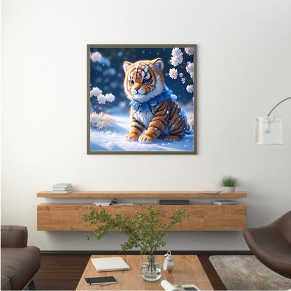 Winter Edition Zodiac Tiger - Full Round Drill Diamond Painting 30*30CM