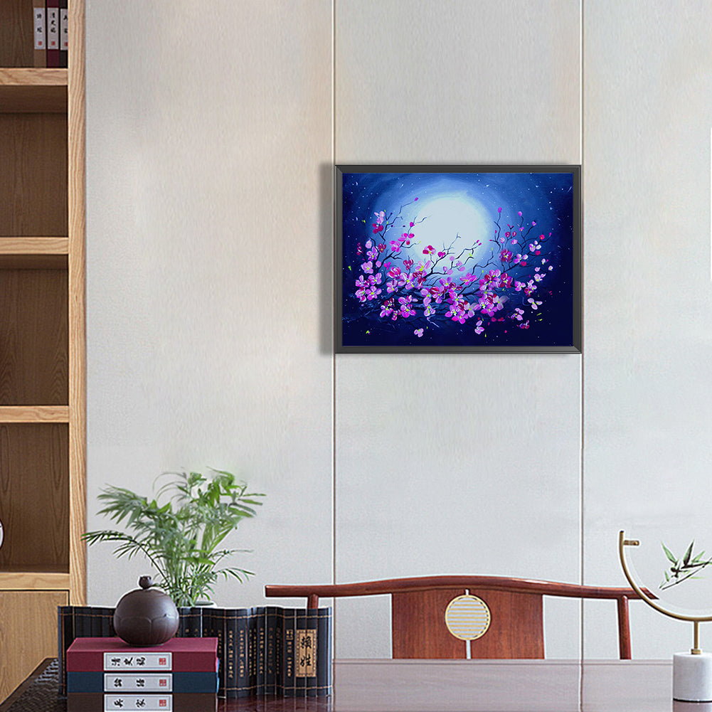 Halo Flower - Full Round Drill Diamond Painting 40*30CM