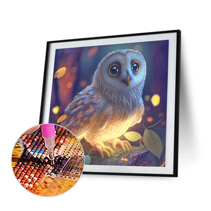 Owl - Full Round Drill Diamond Painting 30*30CM