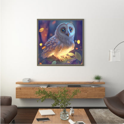 Owl - Full Round Drill Diamond Painting 30*30CM