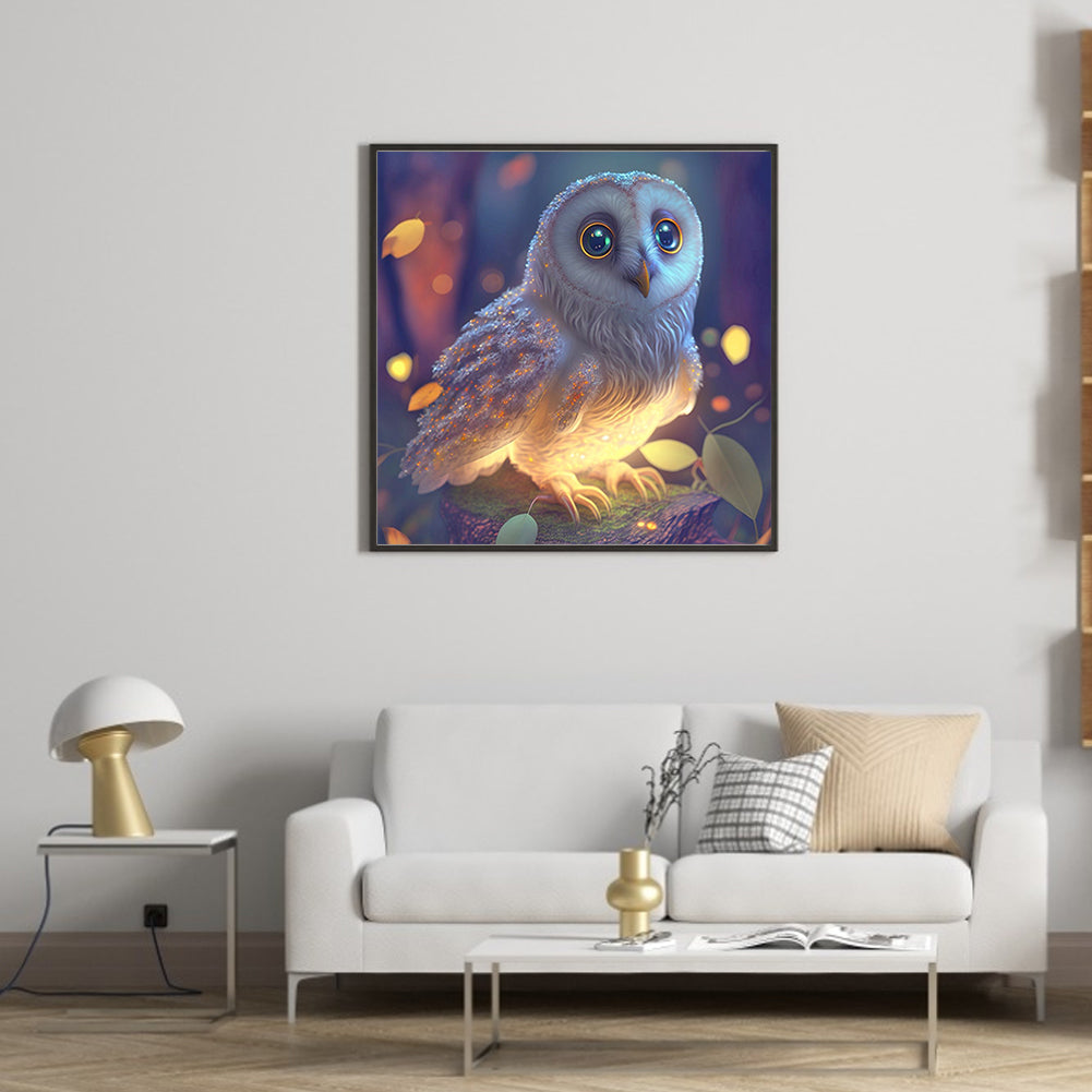 Owl - Full Round Drill Diamond Painting 30*30CM
