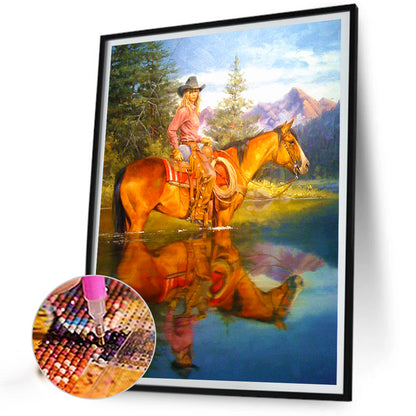 Cowboy - Full Round Drill Diamond Painting 50*60CM